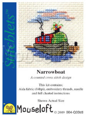 Mouseloft Borduurpakket Narrowboat - Mouseloft