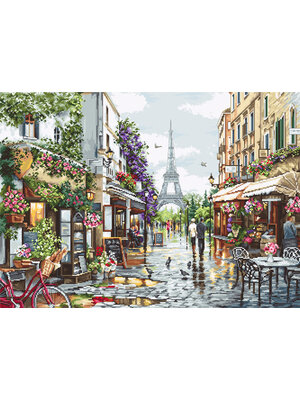Luca-S Borduurpakket Paris in Flowers - Luca-S Luca-S Borduurpakket Paris in Flowers - Luca-S