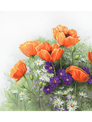 Luca-S Borduurpakket Poppies - Luca-S Luca-S Borduurpakket Poppies - Luca-S