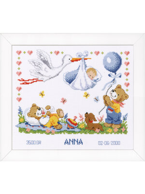 Vervaco Telpakket kit Ooievaar brengt baby