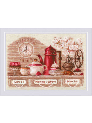 RIOLISf Borduurpakket Coffee Time - RIOLIS RIOLISf Borduurpakket Coffee Time - RIOLIS