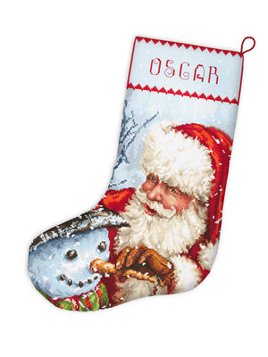 Leti Stitch Borduurpakket Christmas Stocking - Leti Stitch