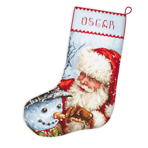 Leti Stitch Borduurpakket Christmas Stocking - Leti Stitch