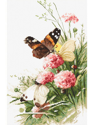 Leti Stitch Borduurpakket Butterflies in the Field - Leti Stitch