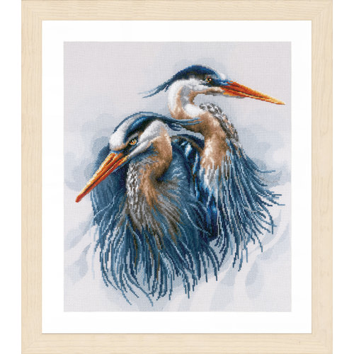 Lanarte Telpakket kit Grote blauwe reigers Lanarte Telpakket kit Grote blauwe reigers
