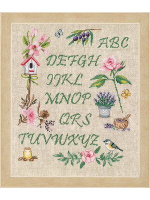 Vervaco Telpakket kit Tuinalfabet