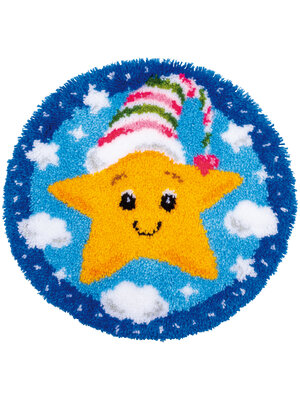 Vervaco Knoopvormtapijt kit Sterretje Vervaco Knoopvormtapijt kit Sterretje