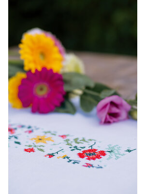 Vervaco Loper kit Frisse bloempjes Vervaco Loper kit Frisse bloempjes