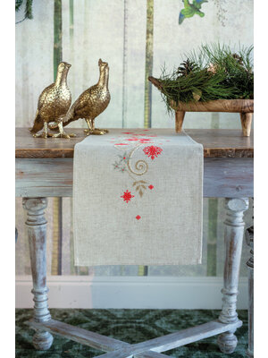 Vervaco Loper kit Kerstrozen Vervaco Loper kit Kerstrozen