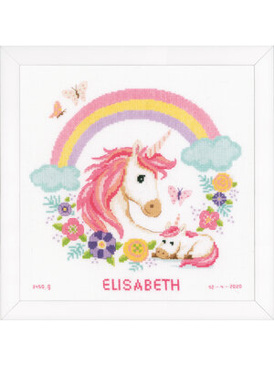 Vervaco Telpakket kit Moeder en baby eenhoorn