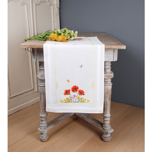 Vervaco Loper kit Wilde voorjaarsbloemen Vervaco Loper kit Wilde voorjaarsbloemen