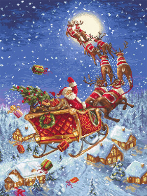 Leti Stitch Borduurpakket The Reindeers on its Way! - Leti Stitch