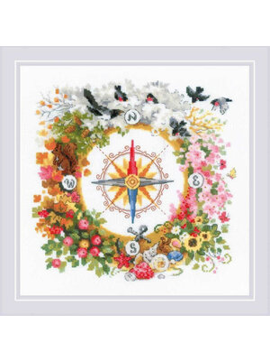 RIOLISf Borduurpakket Compass - RIOLIS RIOLISf Borduurpakket Compass - RIOLIS
