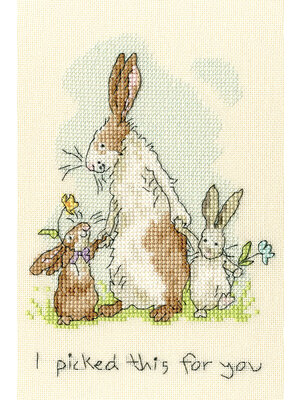Bothy Threads Borduurpakket Anita Jeram - I Picked This For You - Bothy Threads Bothy Threads Borduurpakket Anita Jeram - I Picked This For You - Bothy Threads