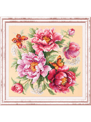 Magic Needle Borduurpakket Flower Magic - Peonies - Magic Needle Magic Needle Borduurpakket Flower Magic - Peonies - Magic Needle