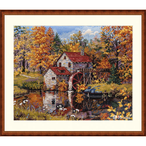 Merejka Cross stitch kit Watermill - Merejka