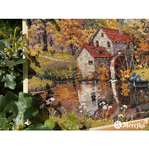 Merejka Cross stitch kit Watermill - Merejka