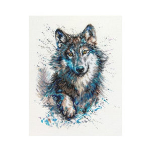 RTO Borduurpakket Snow Splashes - Wolf - RTO