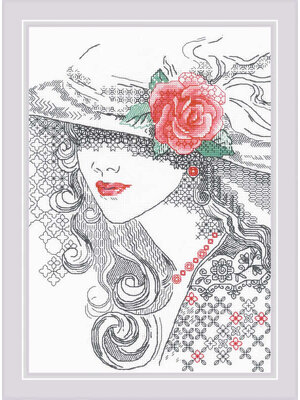 RIOLISf Borduurpakket Mysterious Rose - RIOLIS RIOLISf Borduurpakket Mysterious Rose - RIOLIS