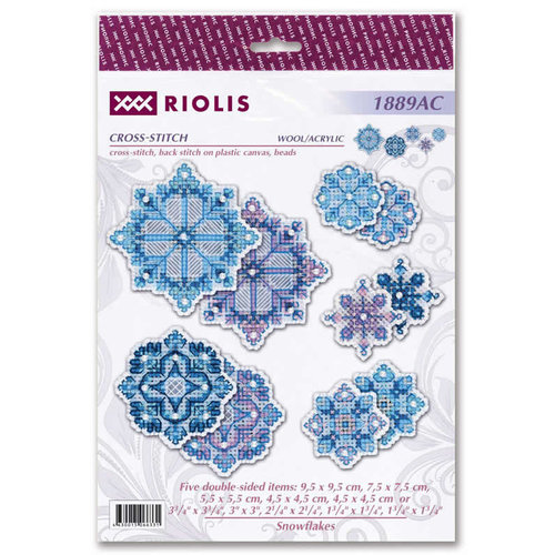 RIOLIS Borduurpakket Snowflakes Decorations - RIOLIS