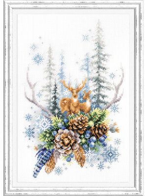 Magic Needle Borduurpakket Winter Forest Spirit - Magic Needle Magic Needle Borduurpakket Winter Forest Spirit - Magic Needle