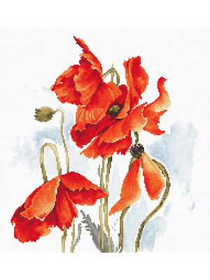 Luca-S Borduurpakket The Poppies - Luca-S Luca-S Borduurpakket The Poppies - Luca-S