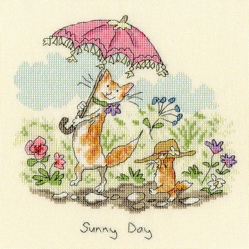 Bothy Threads Borduurpakket Anita Jeram - Sunny Day - Bothy Threads