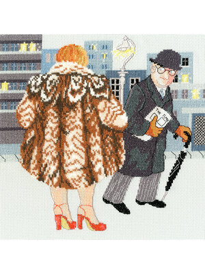 Bothy Threads Borduurpakket Beryl Cook - My Fur Coat - Bothy Threads Bothy Threads Borduurpakket Beryl Cook - My Fur Coat - Bothy Threads