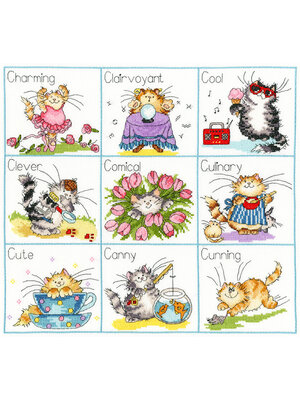Bothy Threads Borduurpakket Margaret Sherry - It's A Cat's Life - Bothy Threads