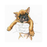 Borduurpakket In Palms - French Bulldog - RTO
