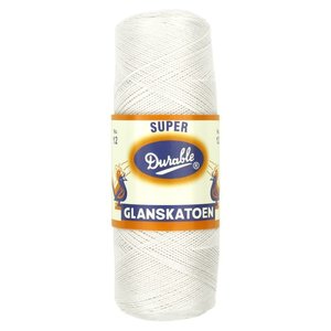 Durable Durable glanskatoen wit - no. 8