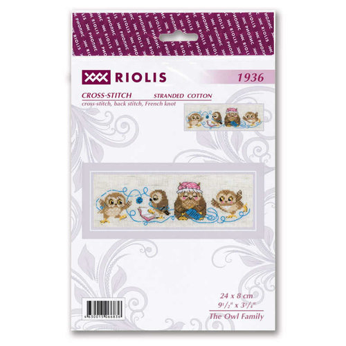 RIOLIS Borduurpakket The Owl Family - RIOLIS