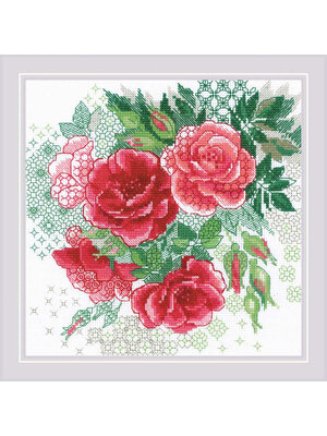 RIOLISf Borduurpakket Red Rose Hip - RIOLIS RIOLISf Borduurpakket Red Rose Hip - RIOLIS