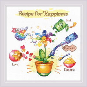 RIOLIS Borduurpakket Recipe for Happiness - RIOLIS
