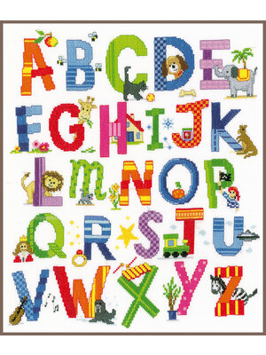 Vervaco Telpakket kit Abc met dieren