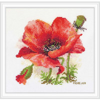 Borduurpakket Red Poppy - Merejka