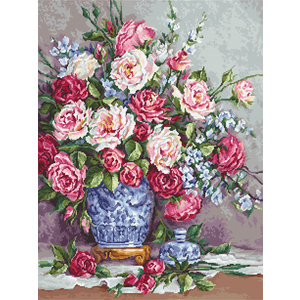 Luca-S Borduurpakket Her Majesty's Roses - Luca-S