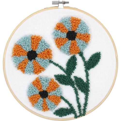 Dimensions Punch Needle Pakket - Mordern Floral - DIMENSIONS Dimensions Punch Needle Pakket - Mordern Floral - DIMENSIONS