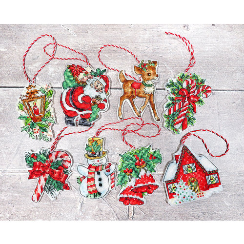 Leti Stitch Borduurpakket Christmas Toys Kit nr. 1 - Leti Stitch