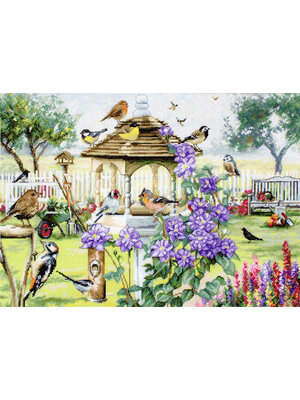 Leti Stitch Borduurpakket Bird Table  - Leti Stitch