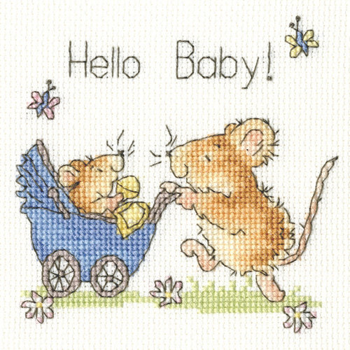 Bothy Threads Borduurpakket Margaret Sherry - Hello Baby! - Bothy Threads