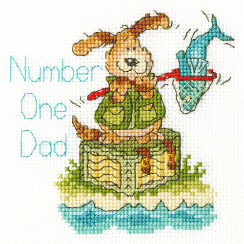 Bothy Threads Borduurpakket Margaret Sherry - Number One Dad - Bothy Threads