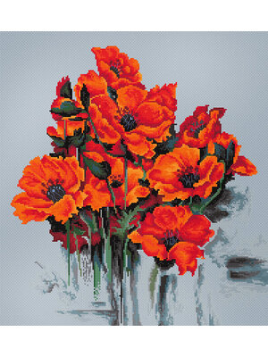 Luca-S Borduurpakket The Poppies - Luca-S Luca-S Borduurpakket The Poppies - Luca-S
