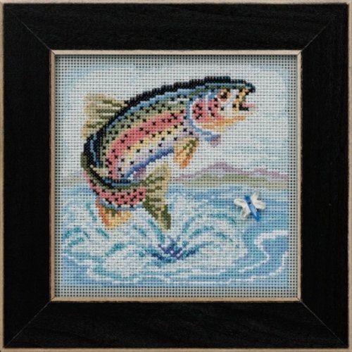 Mill Hill Borduurpakket Buttons Beads Spring Series - Rainbow Trout - Mill Hill Mill Hill Borduurpakket Buttons Beads Spring Series - Rainbow Trout - Mill Hill
