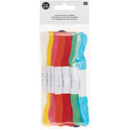 Rico Design Rico Splijtzijde set van 10 kleuren - Regenboog