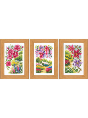 Vervaco Official Miniatuur kit In mijn tuin set van 3