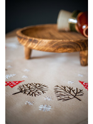 Vervaco Tafelkleed kit Moderne kerstmotieven Vervaco Tafelkleed kit Moderne kerstmotieven