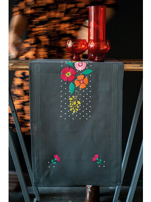 Vervaco Loper kit Kleurige bloemen Vervaco Loper kit Kleurige bloemen