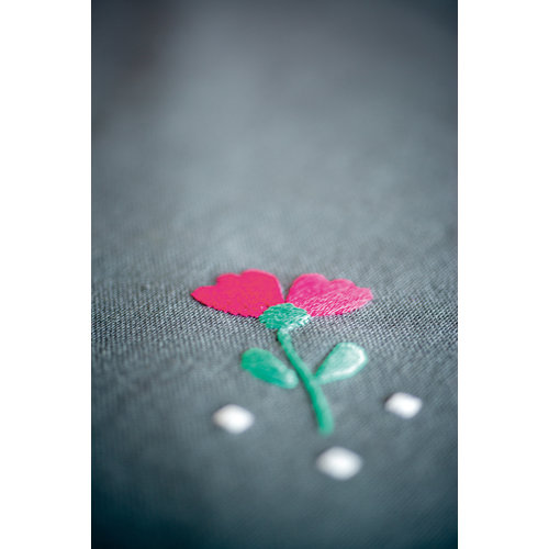 Vervaco Tafelkleed kit Kleurige bloemen