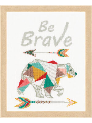 Vervaco Official Telpakket kit Be Brave Vervaco Official Telpakket kit Be Brave
